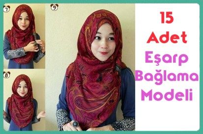 14 Adet Eşarp Bağlama Modeli