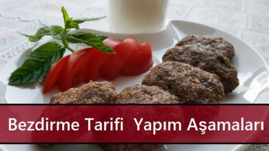 Bezdirme Tarifi Yapım Aşamaları