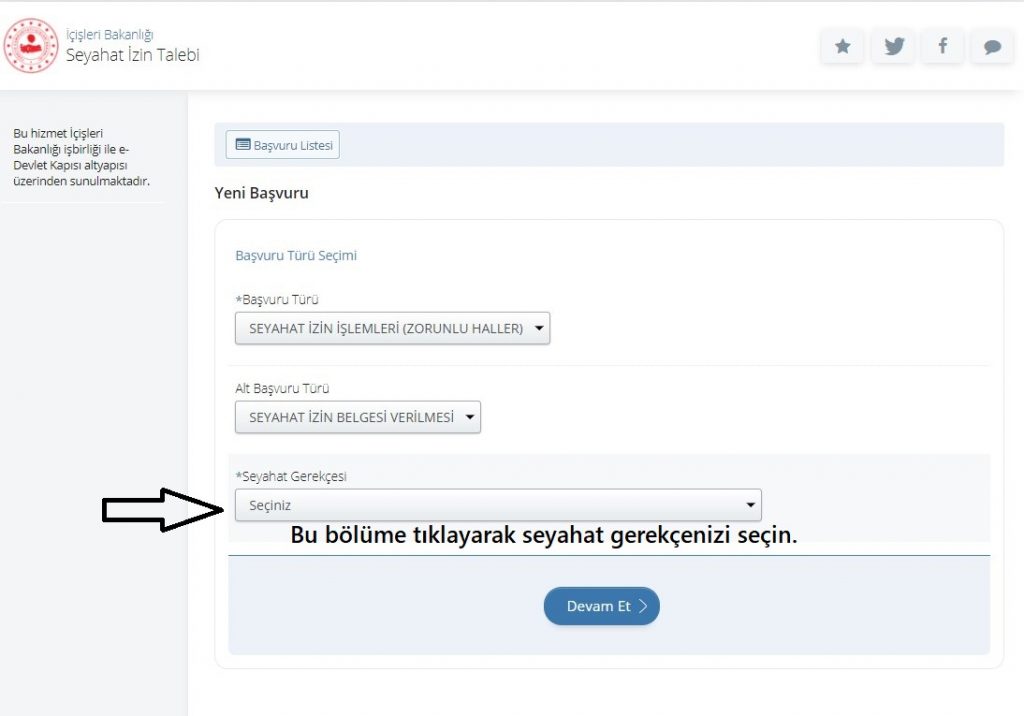 Edevlet Üzerinden Seyahat İzni Alma