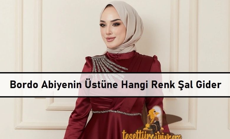 Bordo Abiyenin Ustune Hangi Renk Sal Gider ana